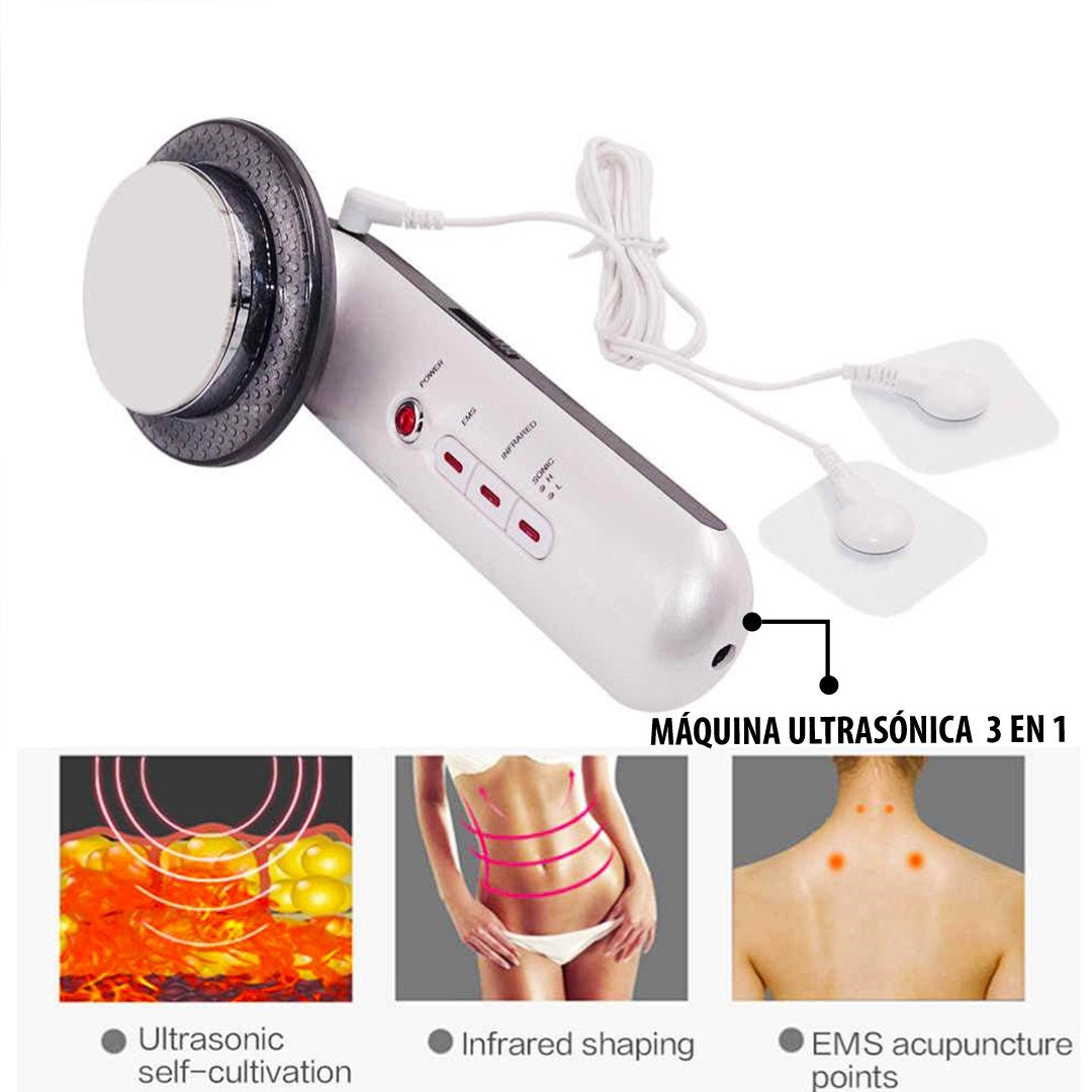 Máquina Ultrasónica Moldeadora Quemador de Grasa 3 en 1