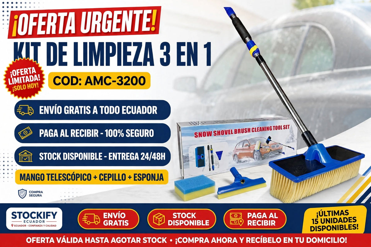 KIT DE LIMPIEZA DE AUTO 3 EN 1