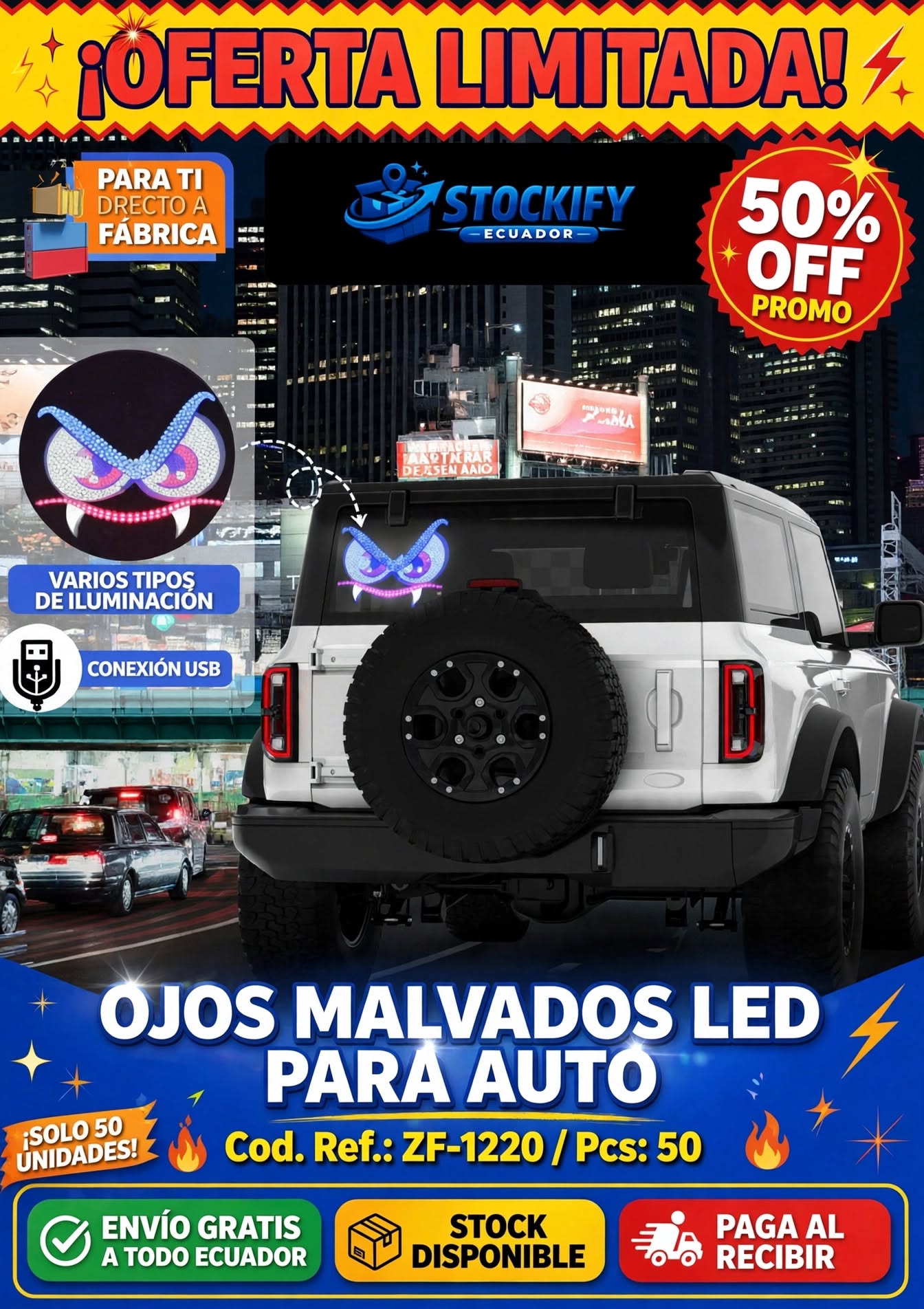 Ojos Malvados LED para Auto