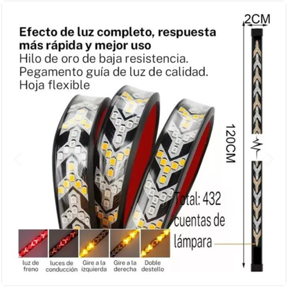 Tira LED Trasera 120cm Automovil 12V 24V