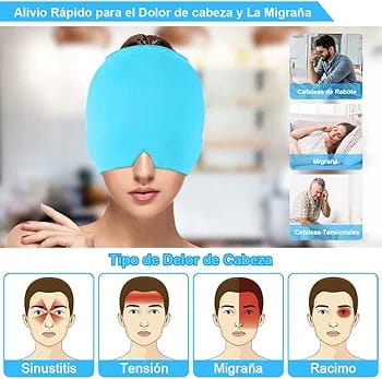 Gorro de gel Antimigraña