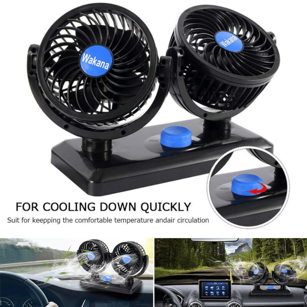 Ventilador De Auto Con 2 Ventiladores