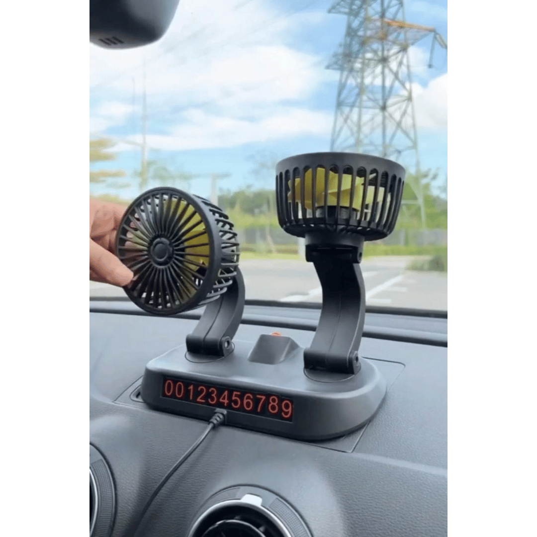 Ventilador De Auto Con 2 Ventiladores