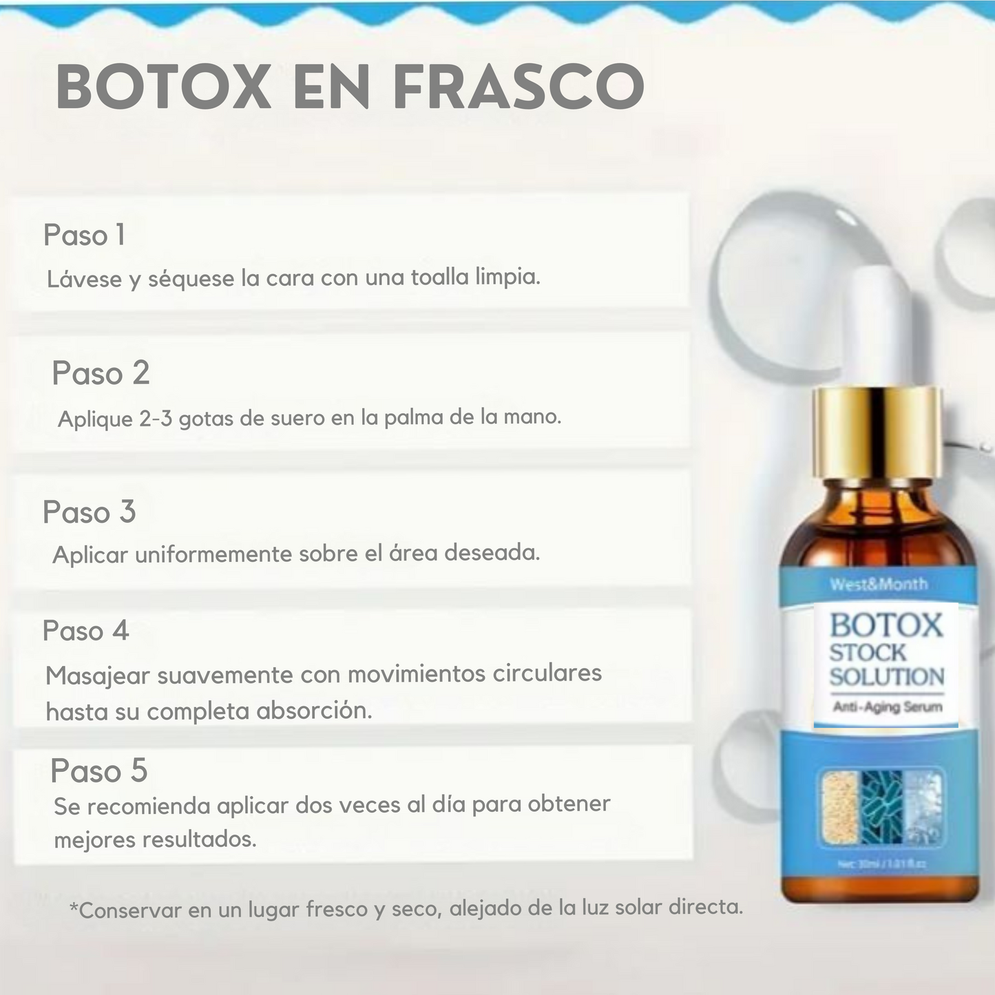 Botox Stock Solution Suero Antiarrugas