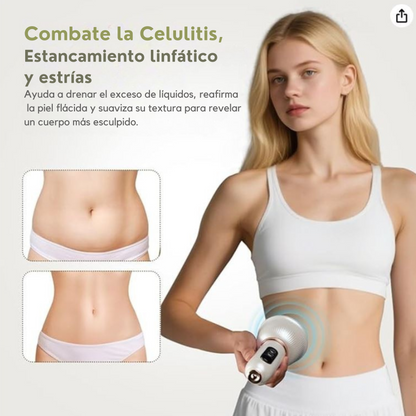 Masajeador eléctrico de ventosas con calor regulable
