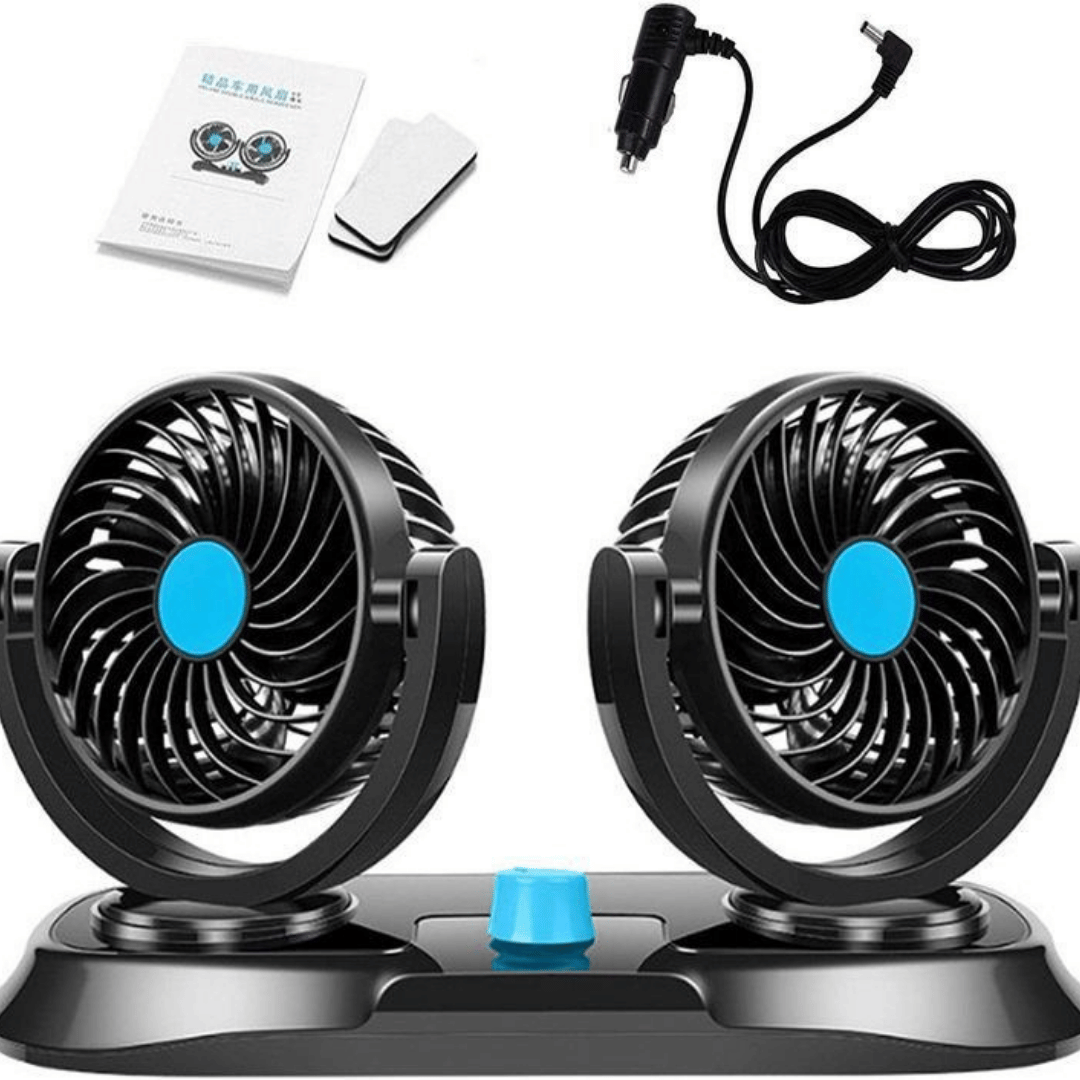 Ventilador De Auto Con 2 Ventiladores