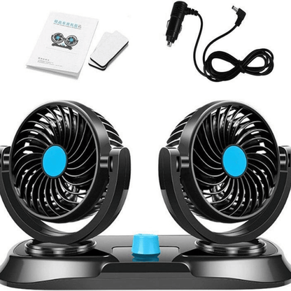 Ventilador De Auto Con 2 Ventiladores