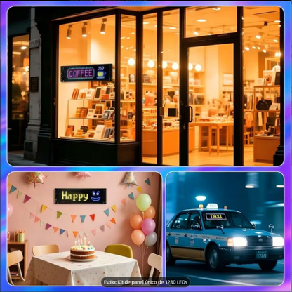 PANTALLA LED FLEXIBLE PARA AUTO 9,2*37,4