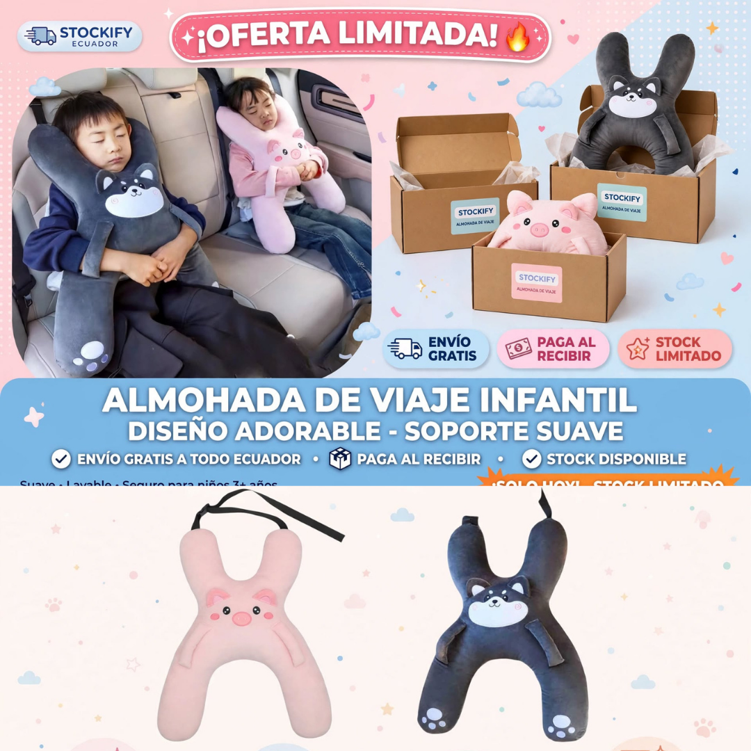 Almohada de Niños para viajar en Autos