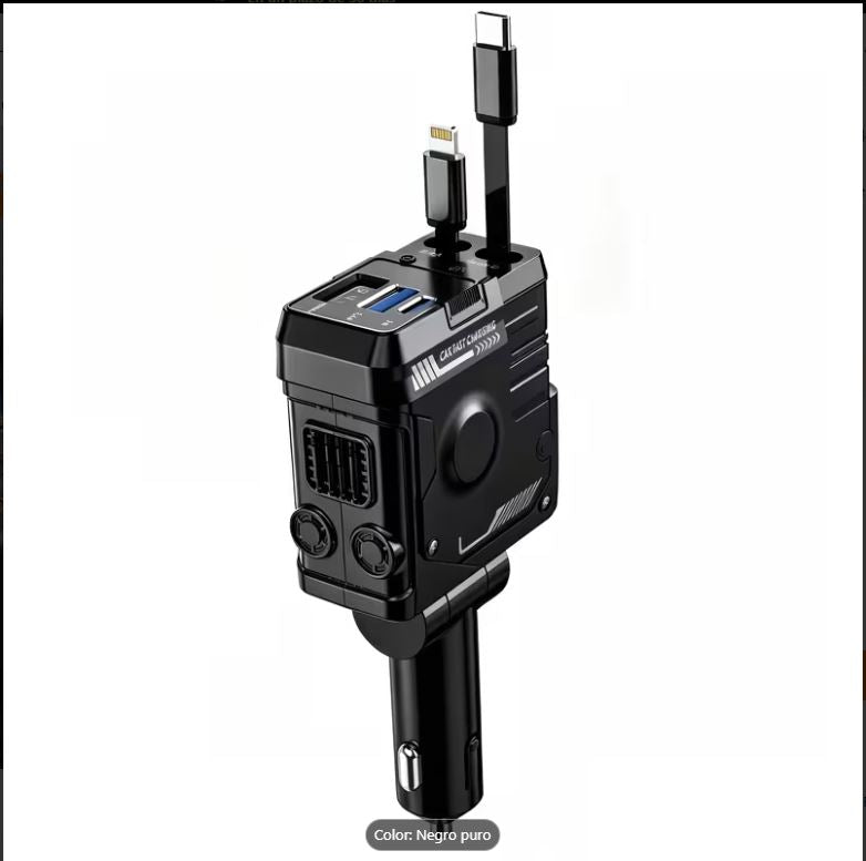 Cargador retráctil para automóvil 66 W