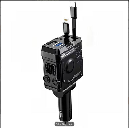 Cargador retráctil para automóvil 66 W