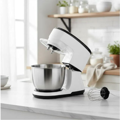 BATIDORA ELÉCTRICA DE MANO CON TAZON DE ACERO INOXIDABLE