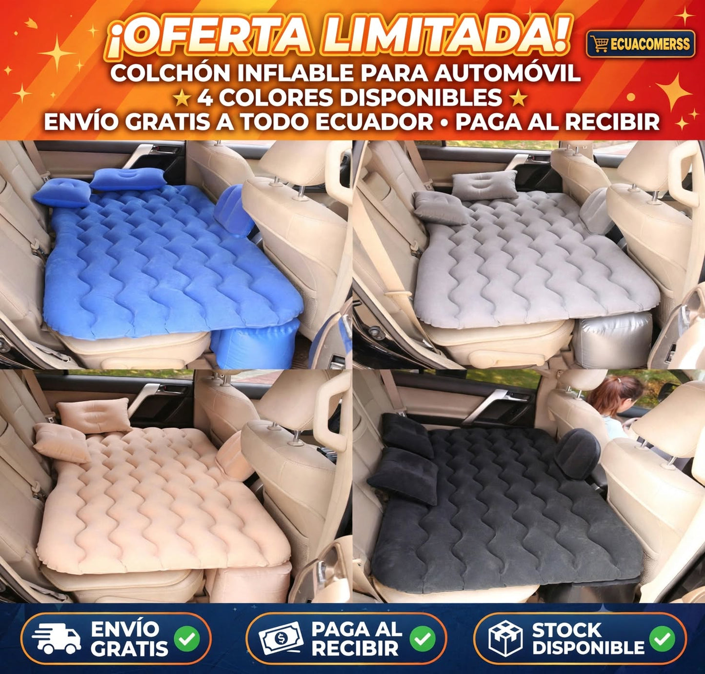 Colchón Inflable para Automóvil