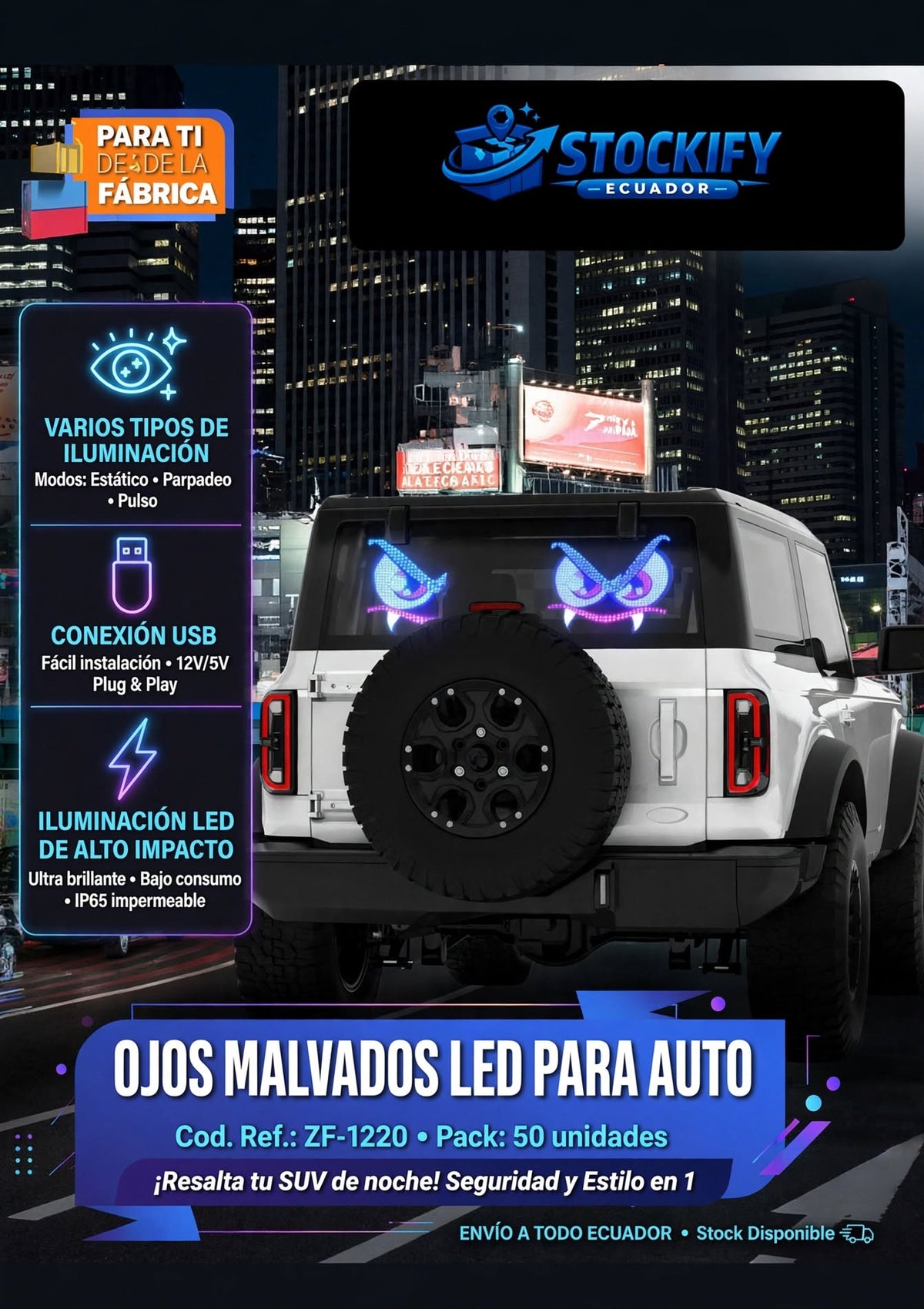 Ojos Malvados LED para Auto